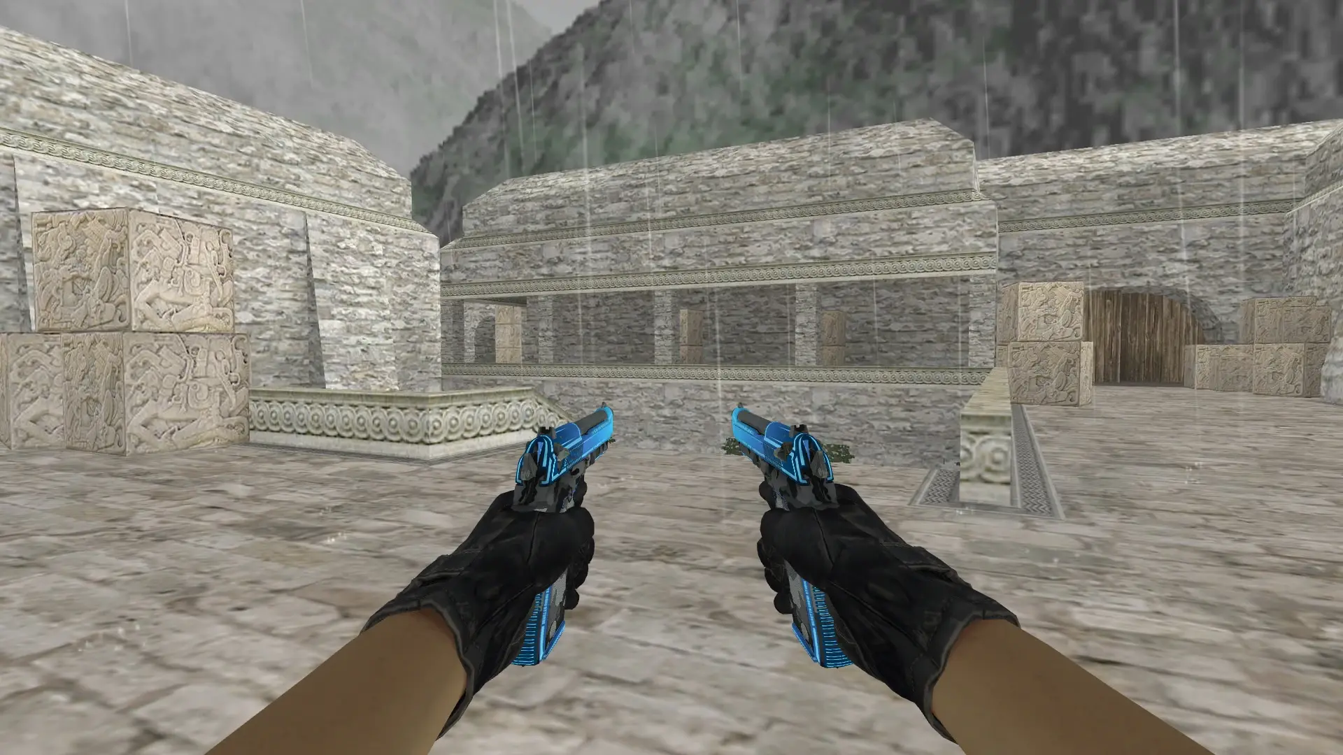 Dual Berettas | Urban Shock — de_aztec (first person)
