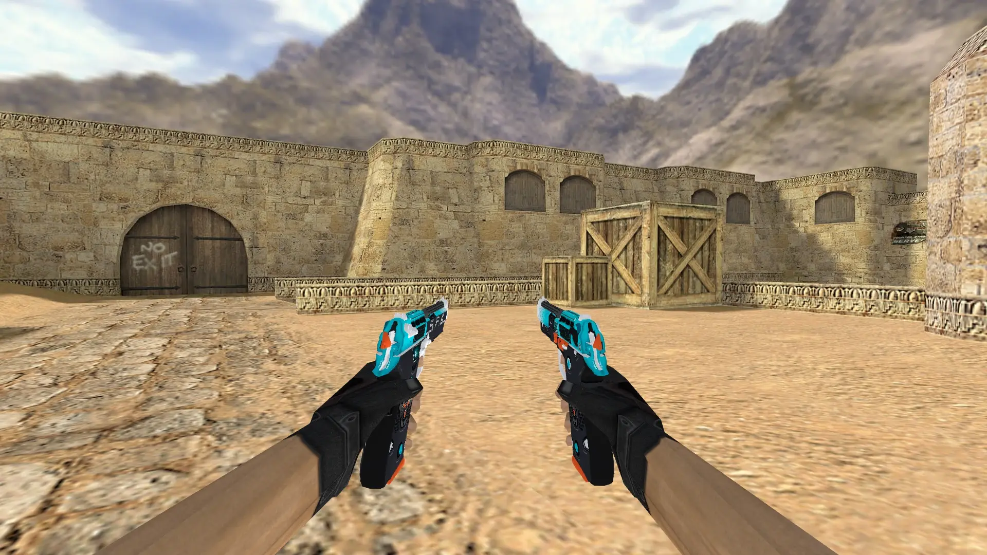 Dual Berettas Trigger Happy — de_dust2 (first person)