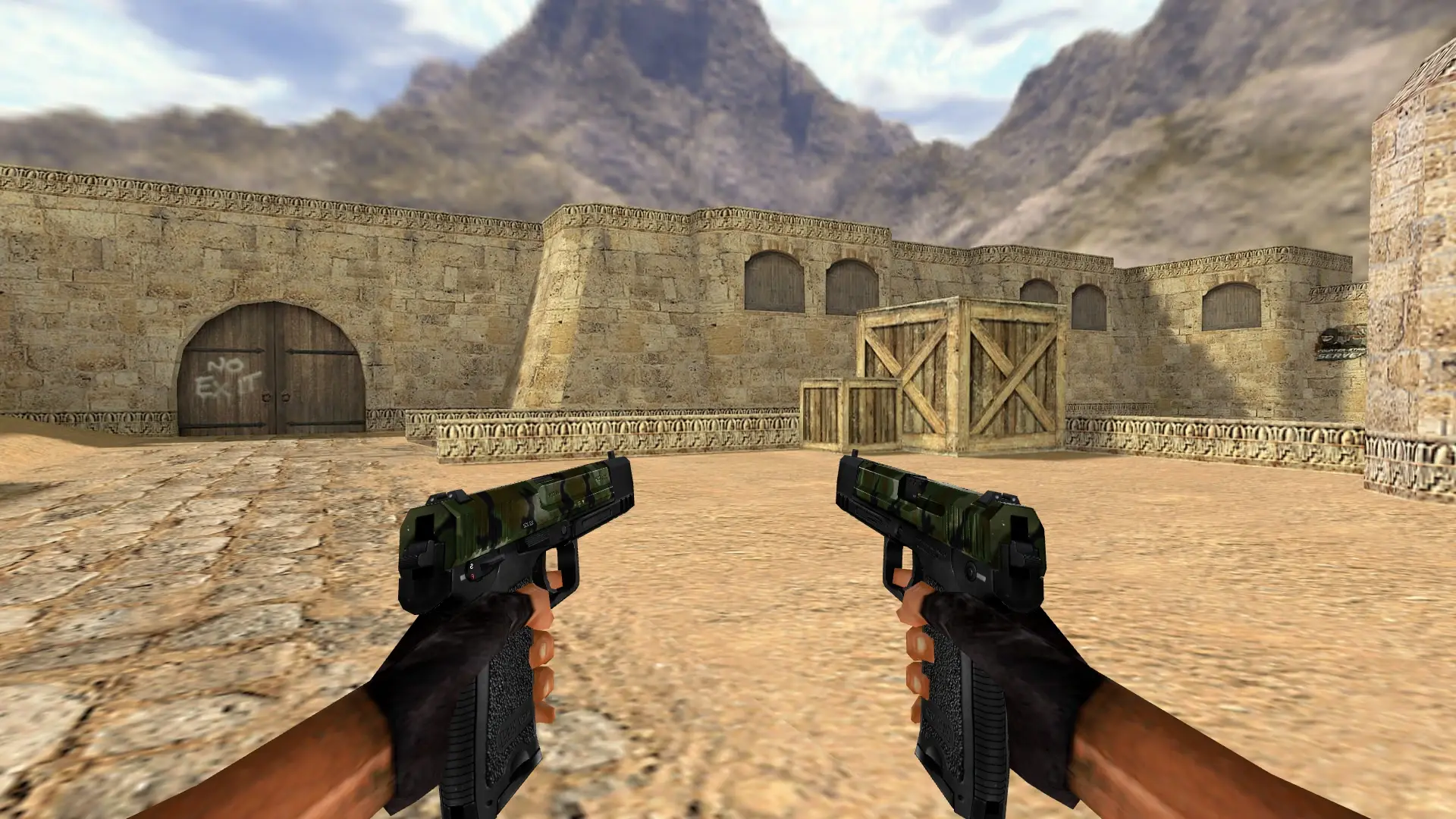 Dual USP Camo — de_dust2 (first person)