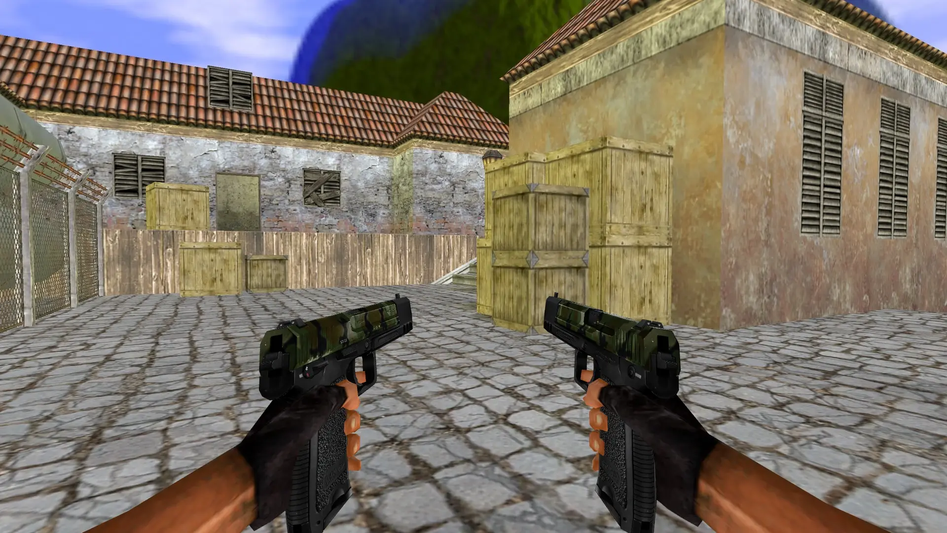 Dual USP Camo — de_inferno (first person)