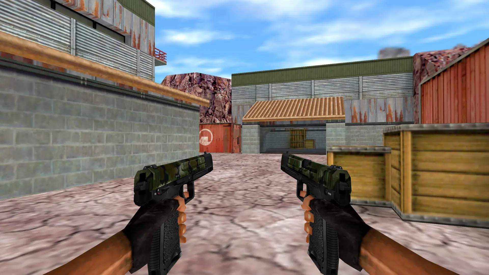 Dual USP Camo — de_nuke (first person)