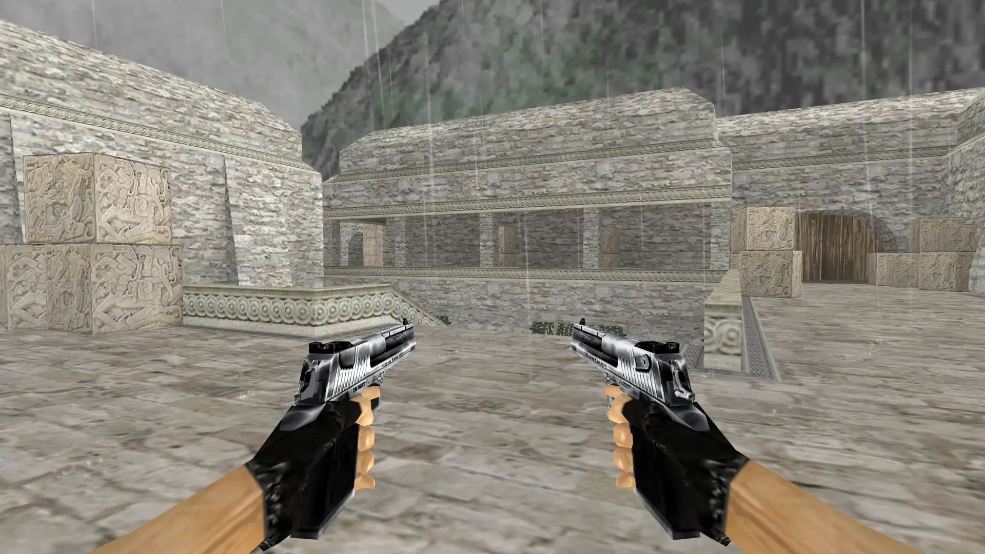 Dual Desert Eagle — de_aztec (first person)