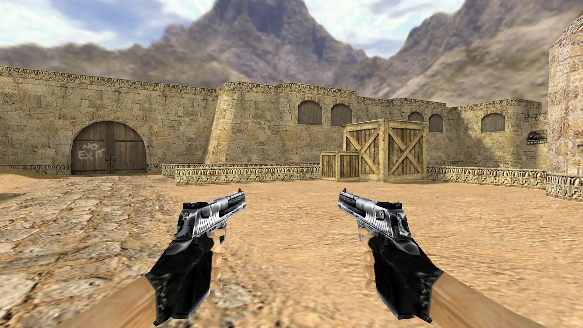 Dual Desert Eagle — de_dust2 (first person)