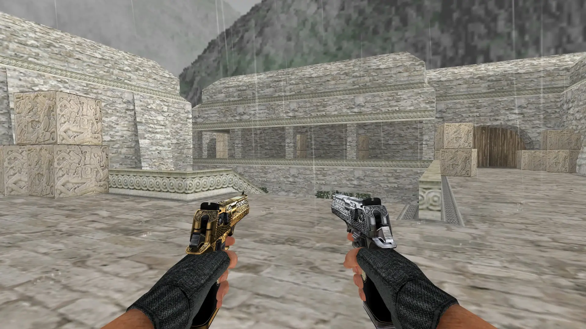 Dual Desert Eagle Cartel — de_aztec (first person)