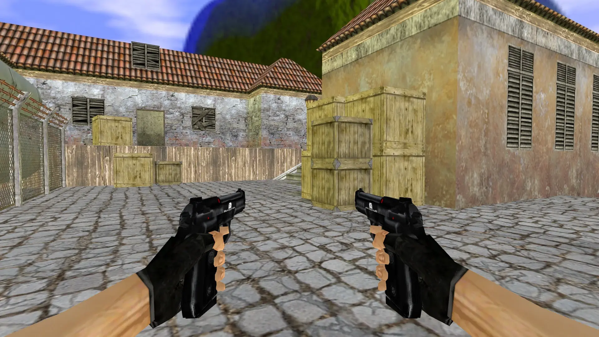 Dual Berettas Black Death — de_inferno (first person)