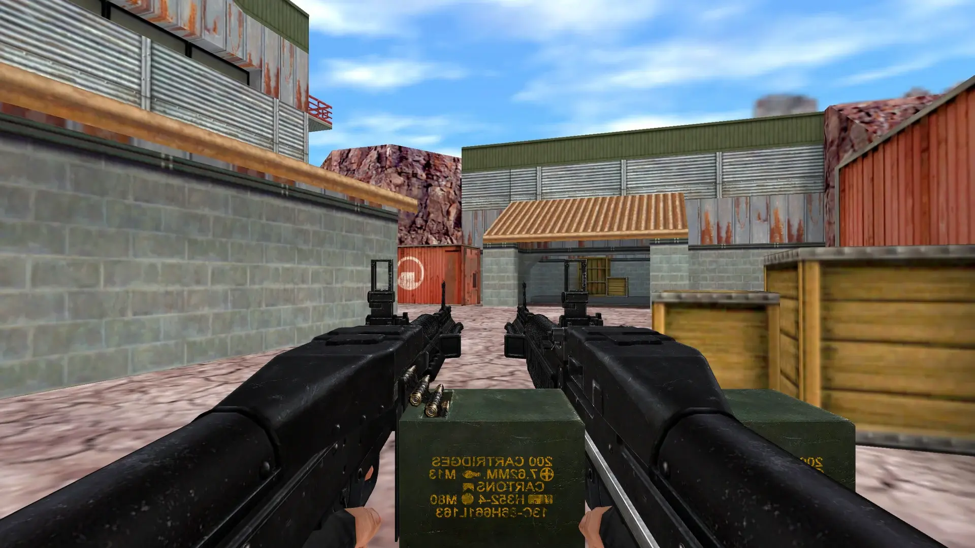 Dual M60 Machine Guns — de_nuke (first person)