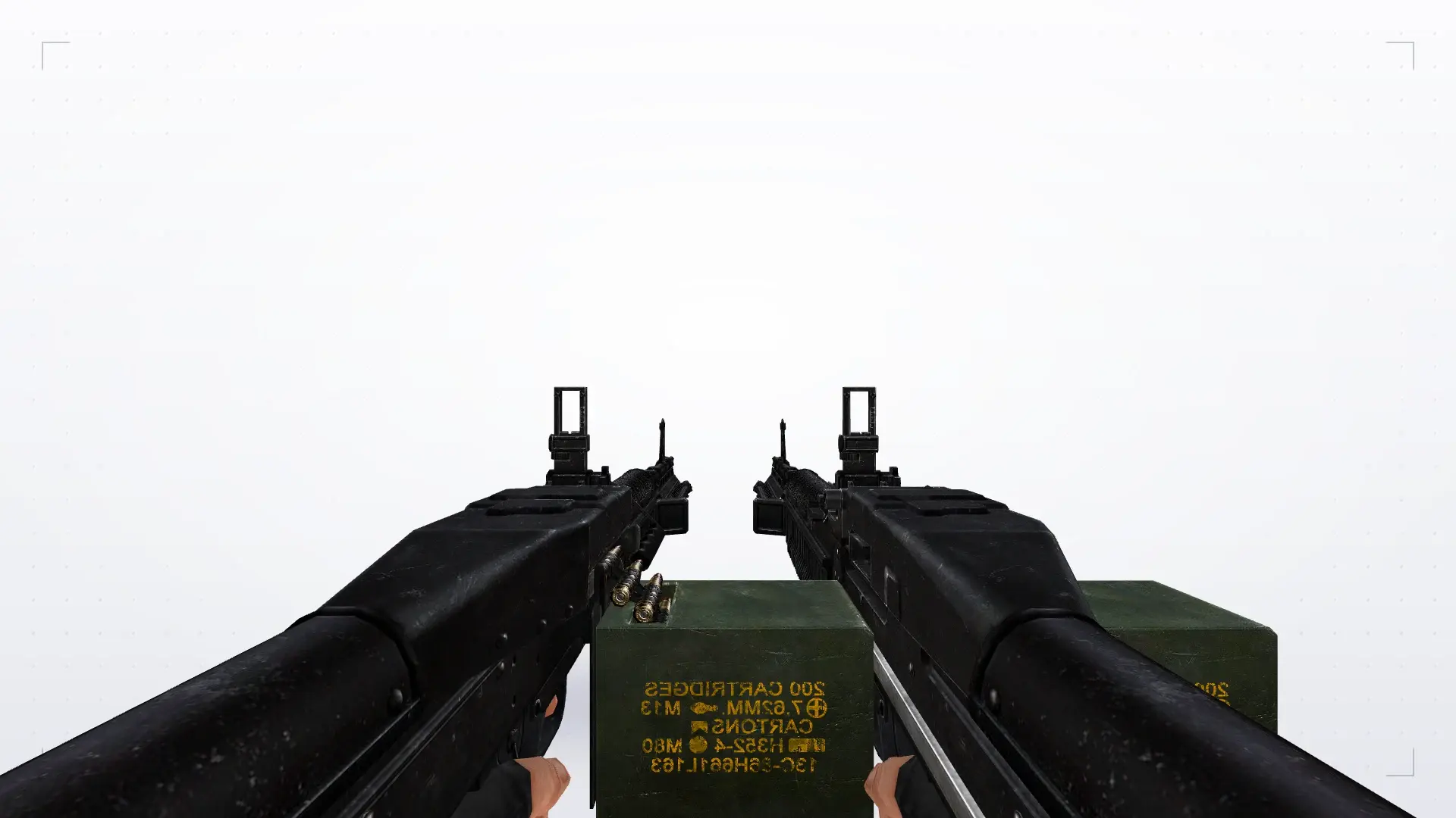 Dual M60 Machine Guns — first person