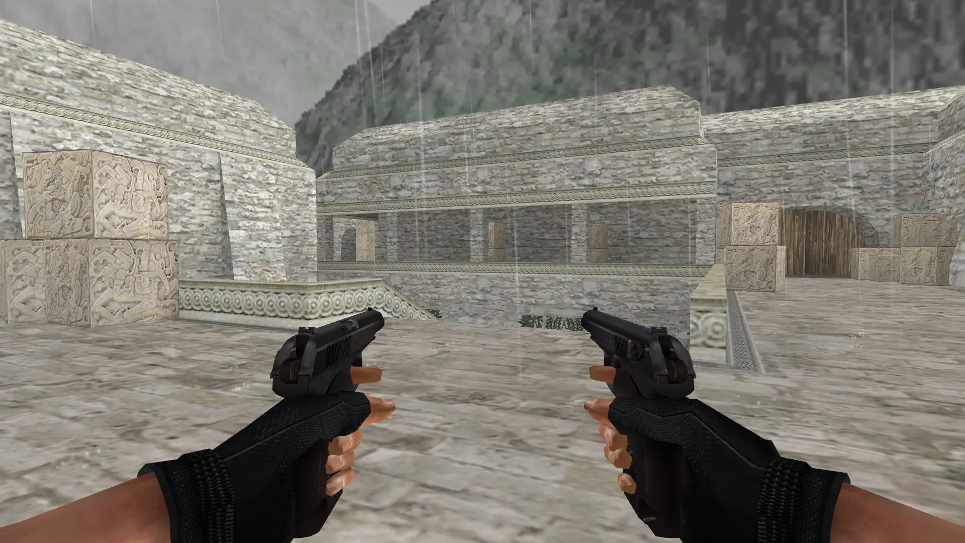 Dual Makarov PM — de_aztec (first person)
