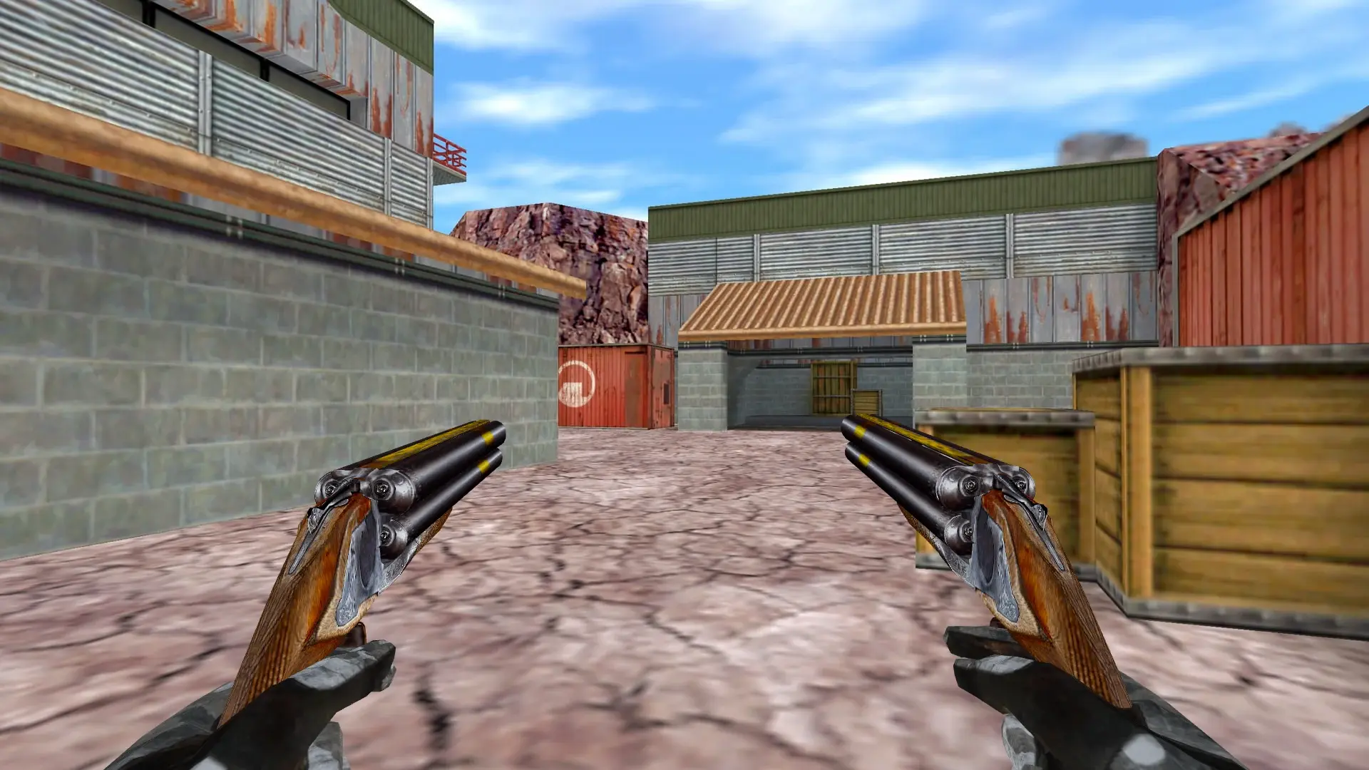 Dual Four-Barrel Shotguns — de_nuke (first person)
