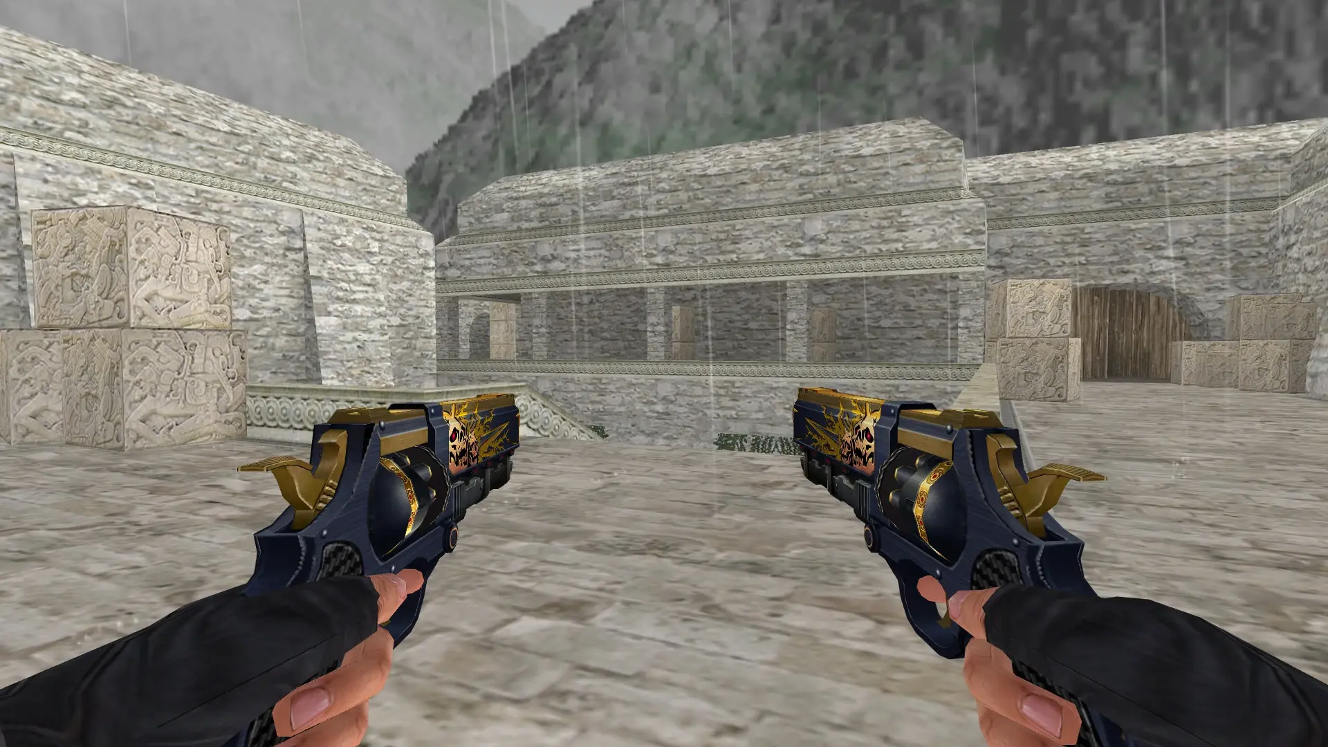 Dual Revolvers Futuro — de_aztec (first person)