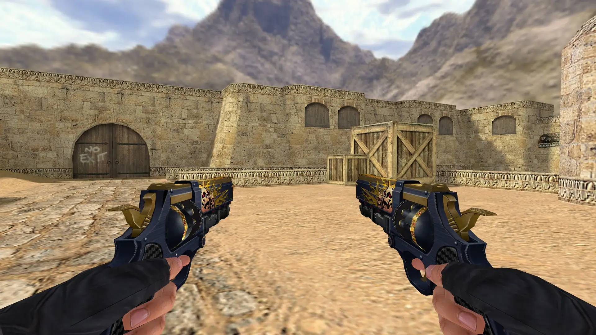 Dual Revolvers Futuro — de_dust2 (first person)