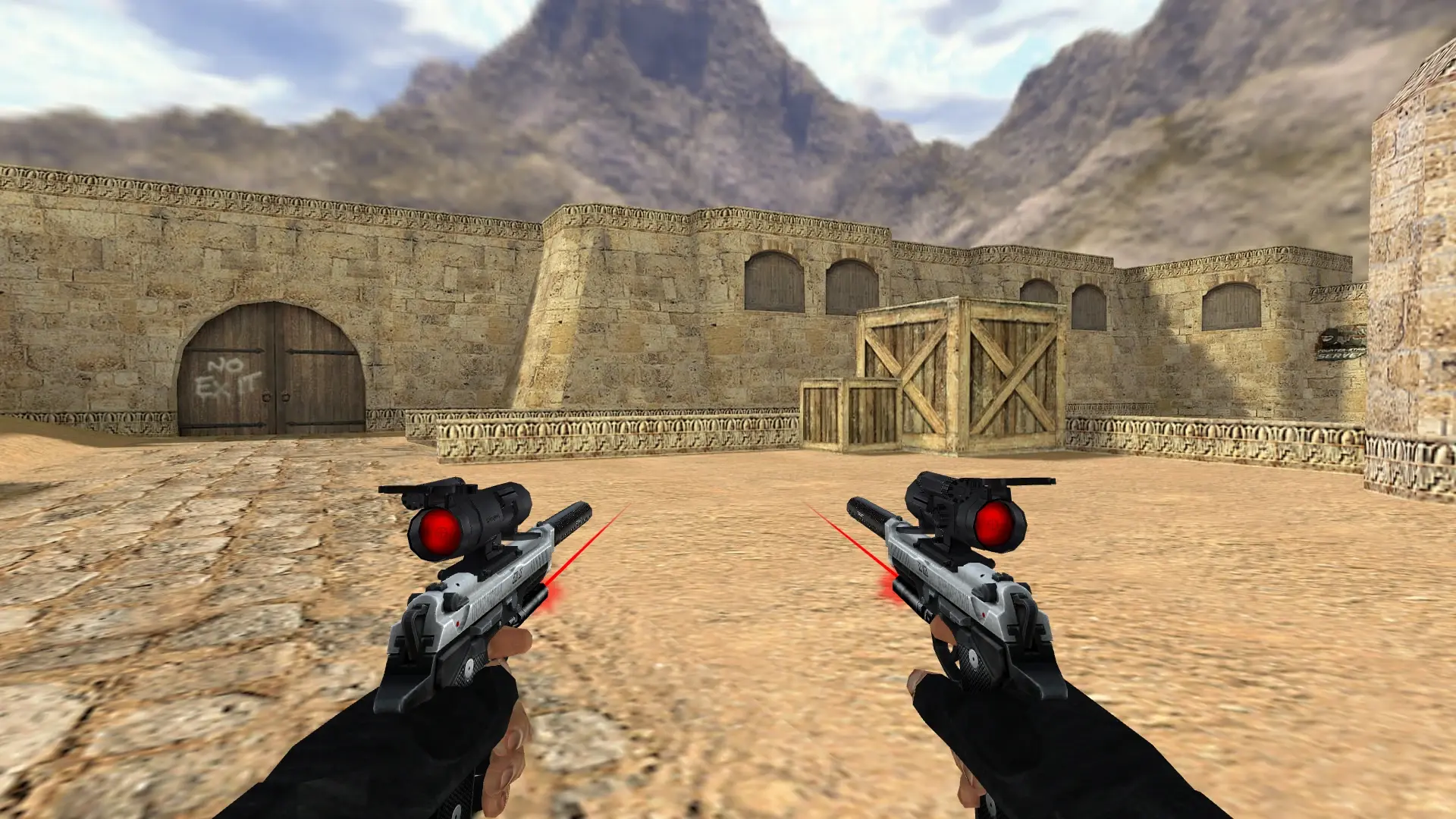 Dual Tactical Elites — de_dust2 (first person)