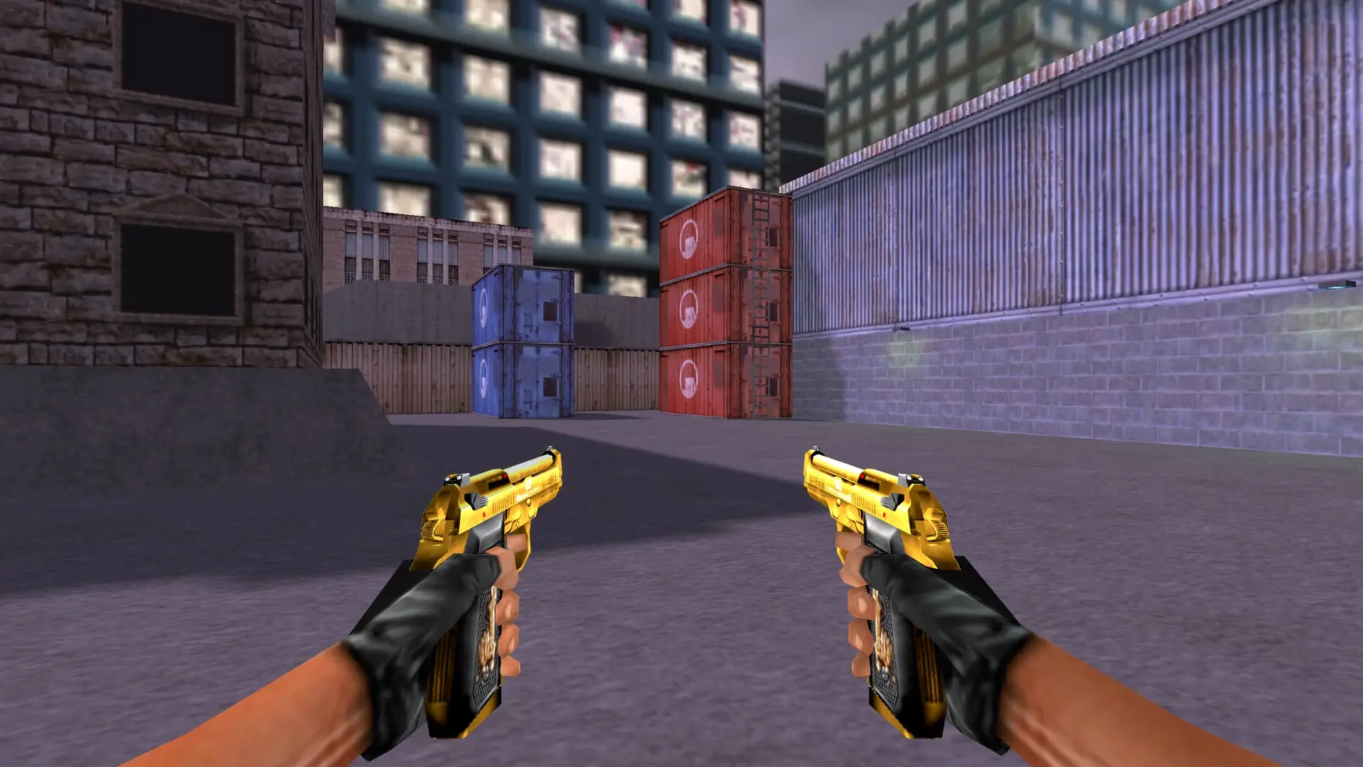 Dual Elites Golden — cs_assault (first person)