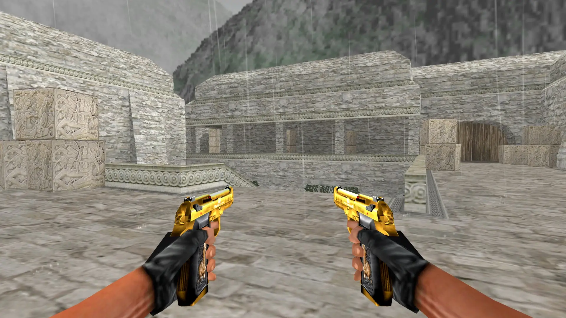 Dual Elites Golden — de_aztec (first person)