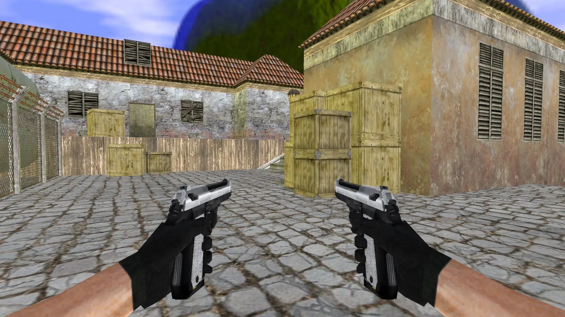 Dual Elites Silver — de_inferno (first person)