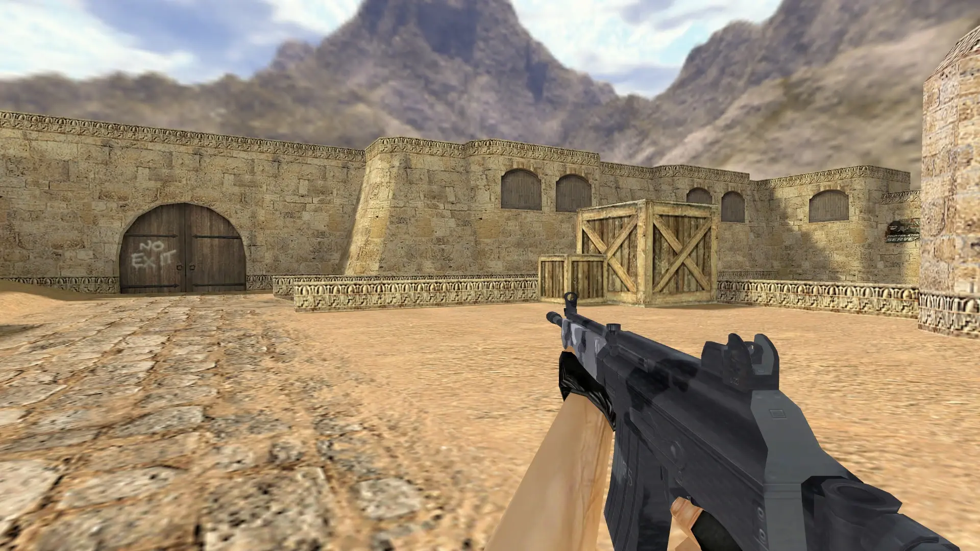 Galil Winter Camo — de_dust2 (first person)