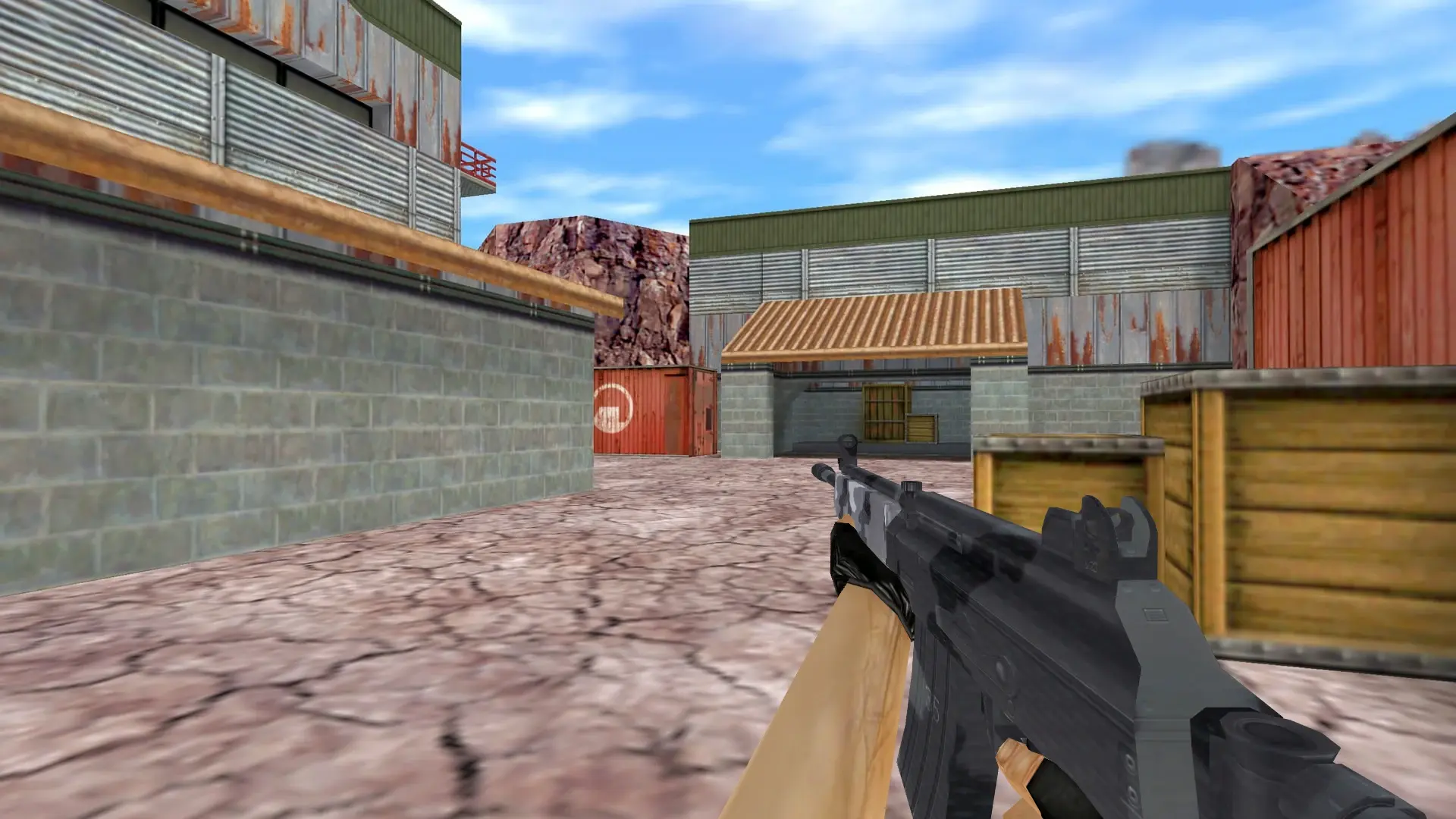 Galil Winter Camo — de_nuke (first person)