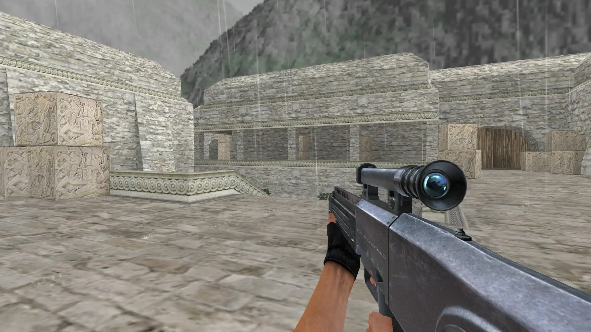 HK G11 Default — de_aztec (first person)