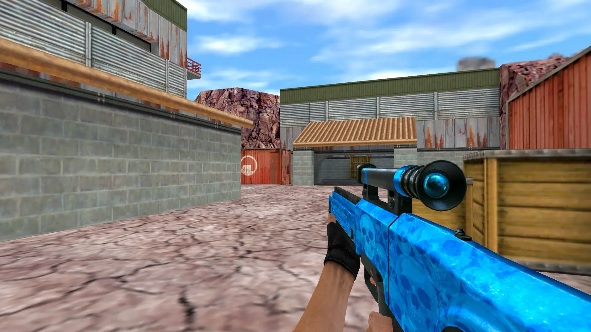 HK G11 Default Blue Skull — de_nuke (first person)