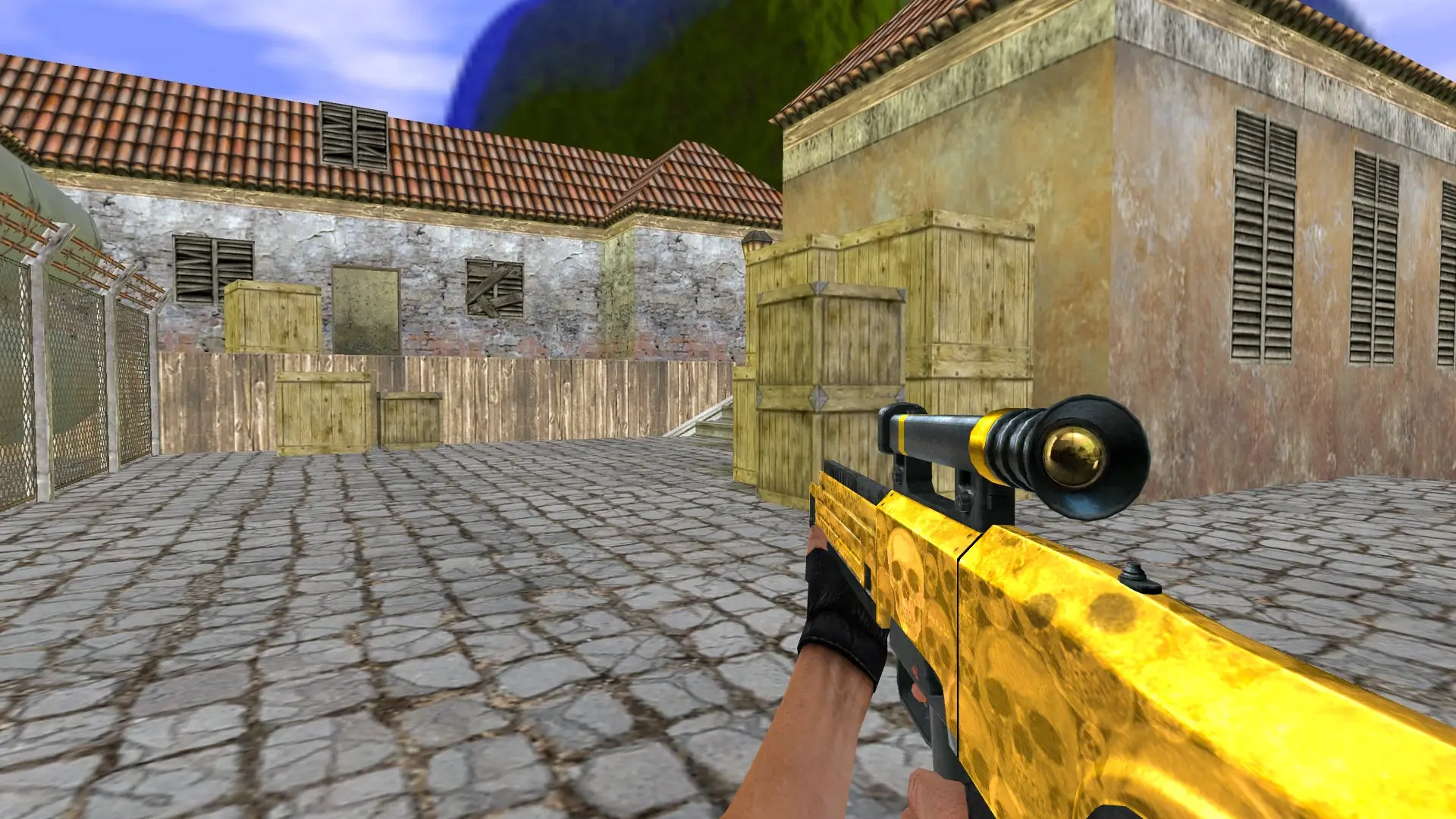 HK G11 Default Gold Skull — de_inferno (first person)