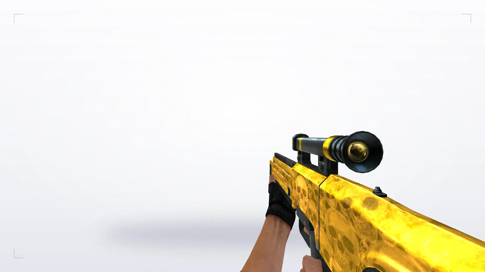 HK G11 Default Gold Skull — first person