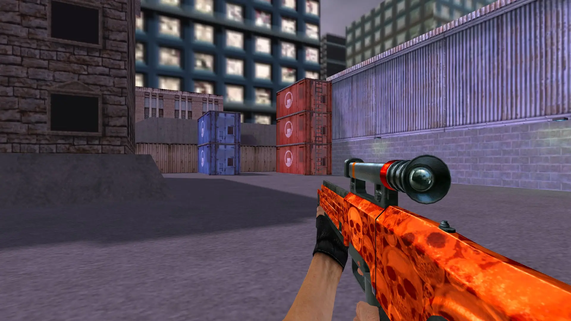 HK G11 Default Orange Skull — cs_assault (first person)