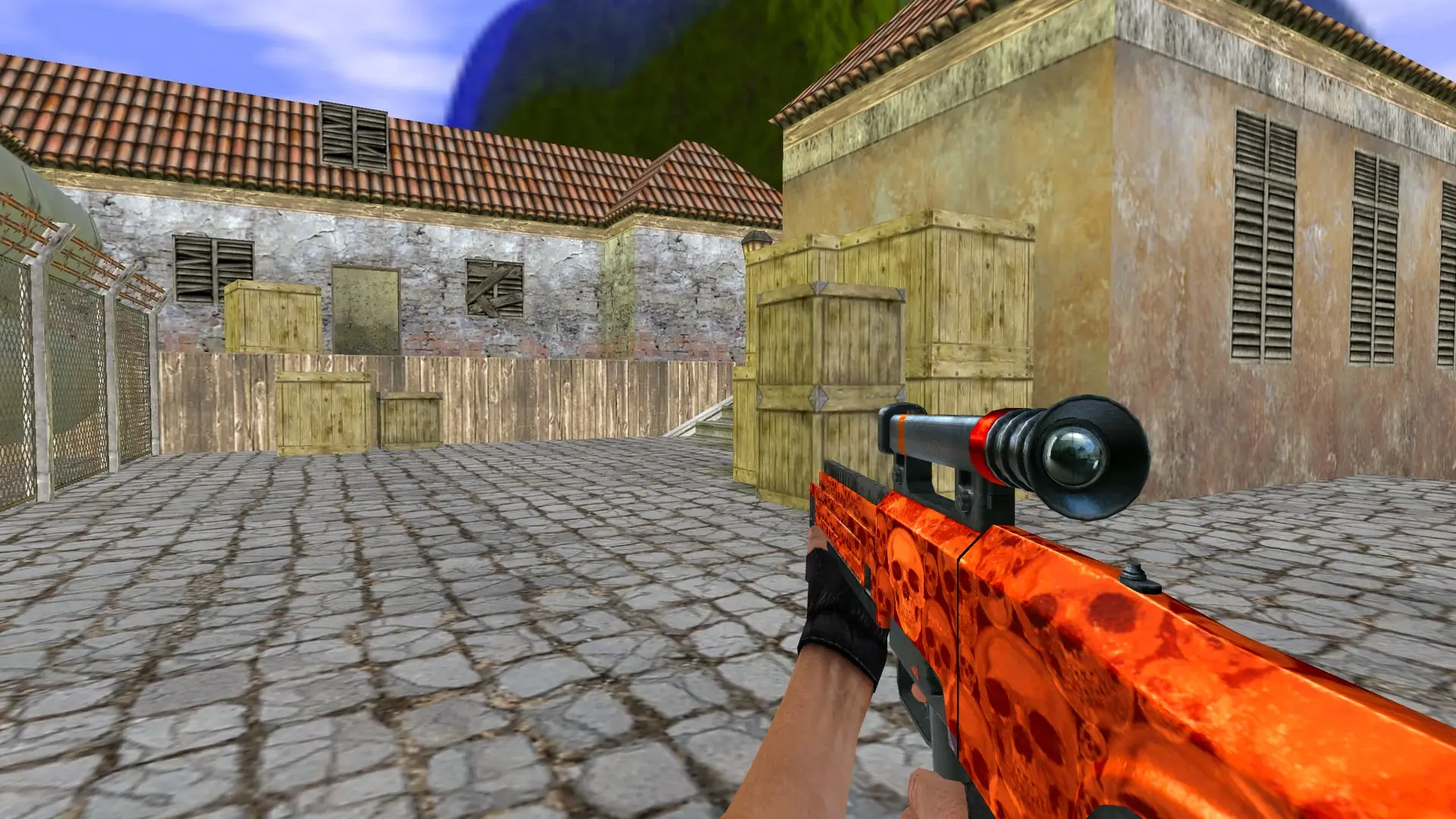 HK G11 Default Orange Skull — de_inferno (first person)