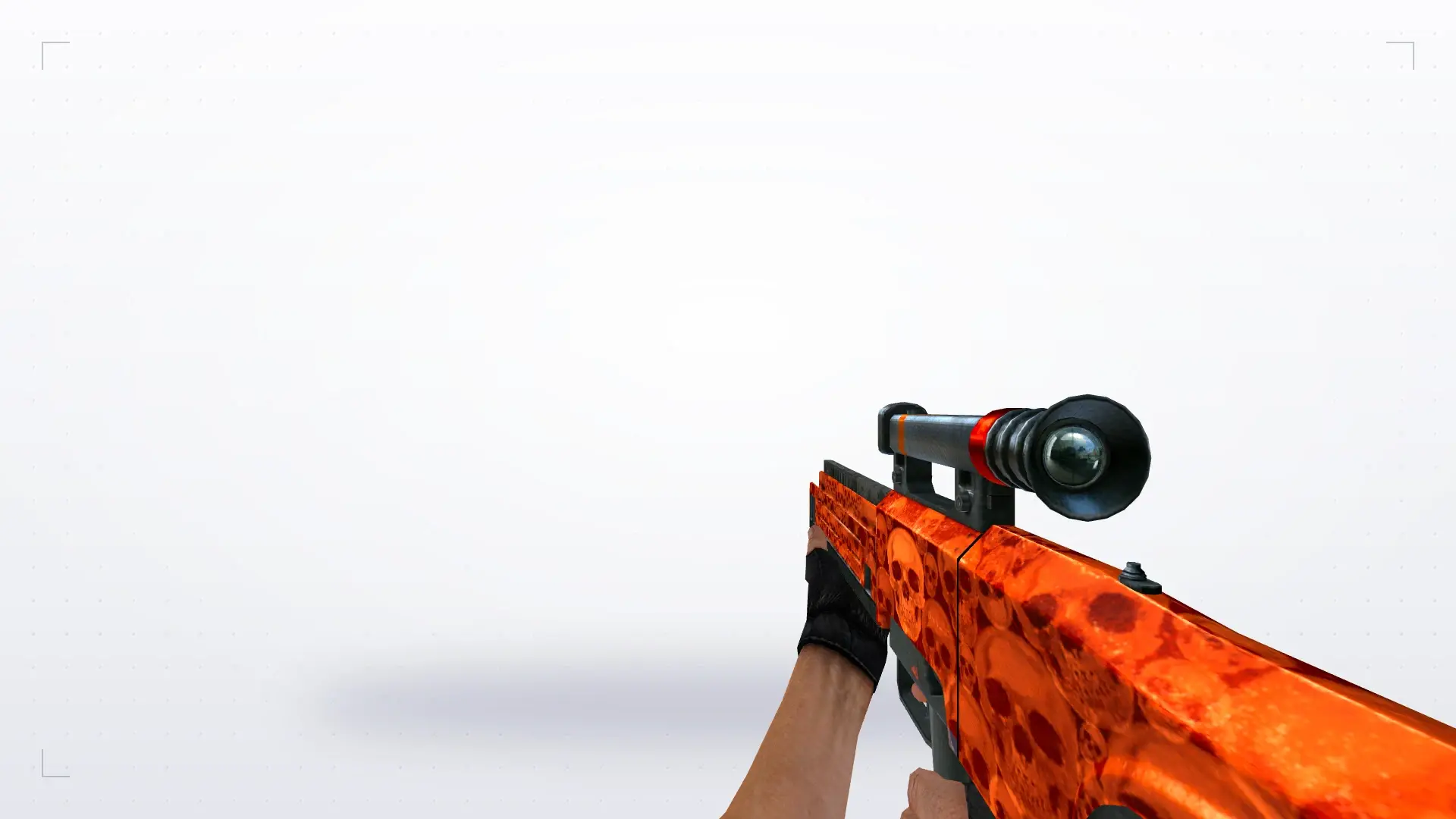 HK G11 Default Orange Skull — first person