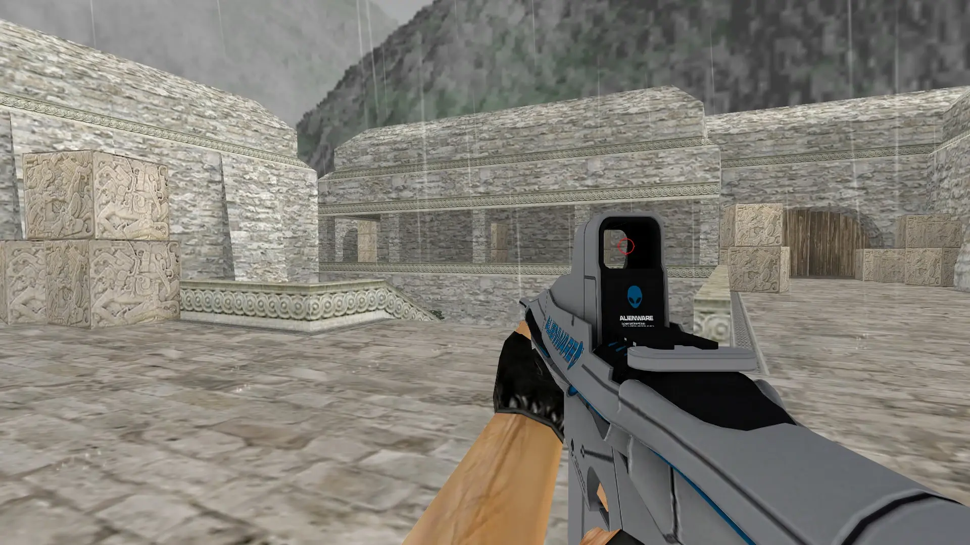M4A1 Alienware — de_aztec (first person)