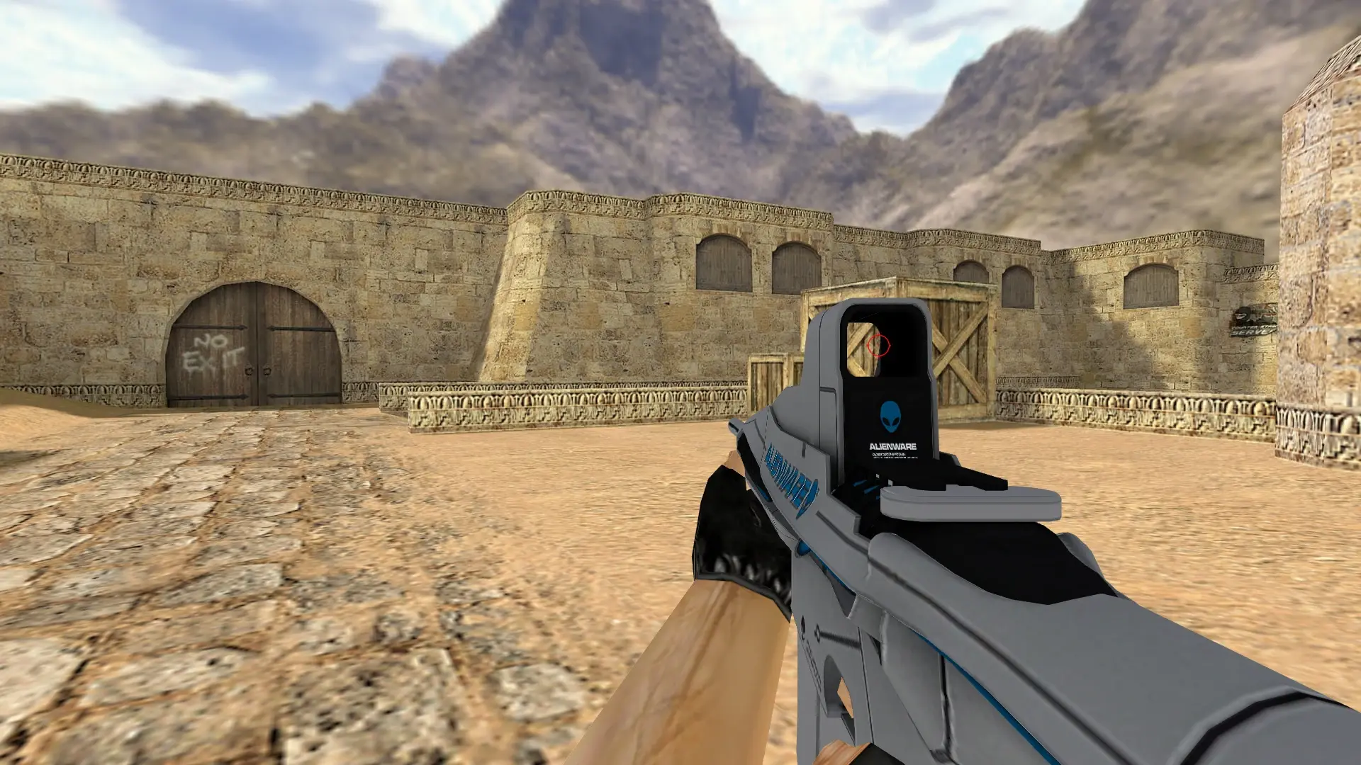M4A1 Alienware — de_dust2 (first person)