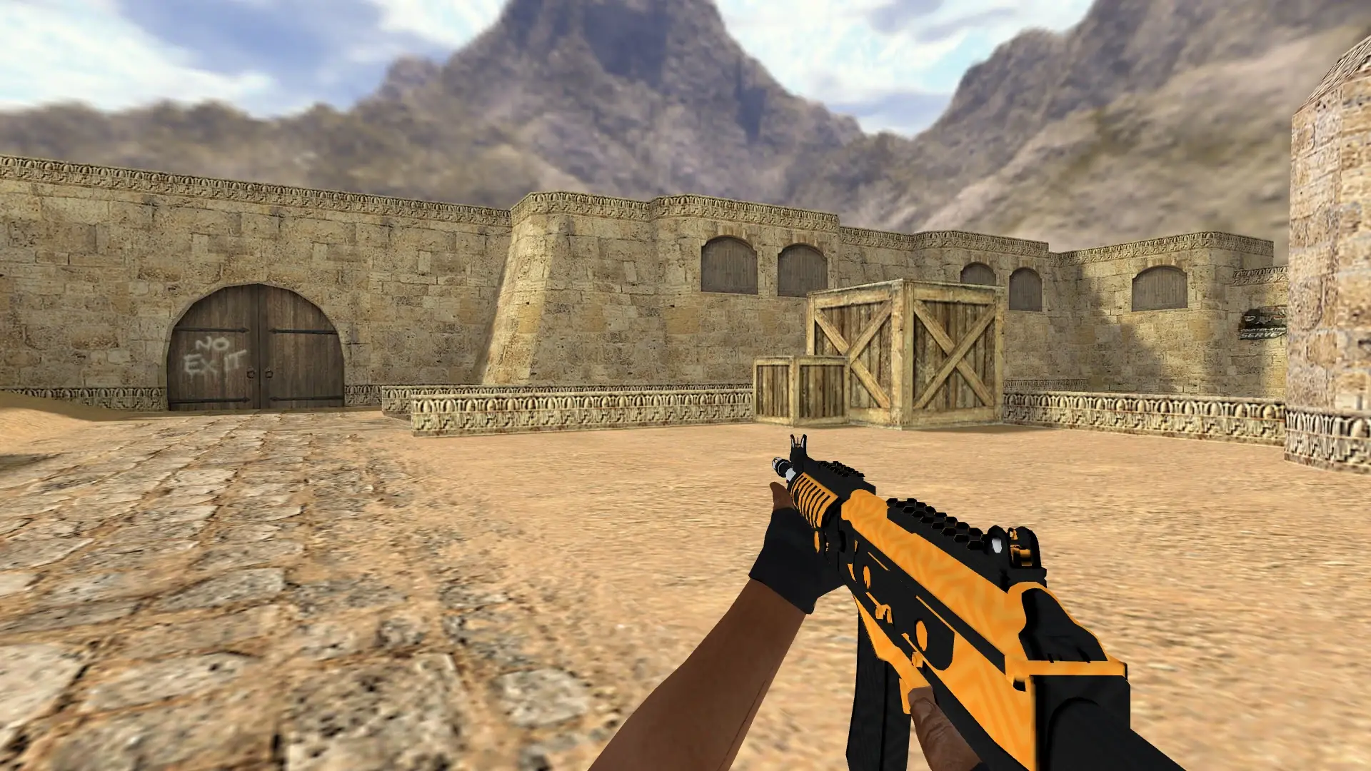 Galil Orange — de_dust2 (first person)
