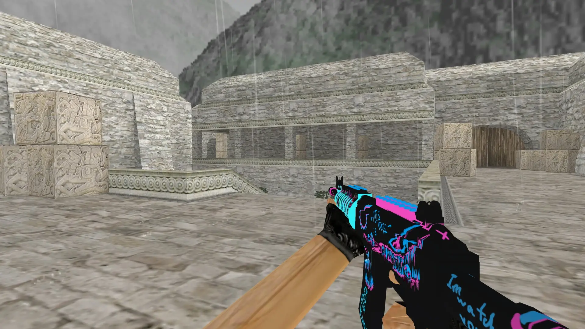 Galil Psychopath — de_aztec (first person)