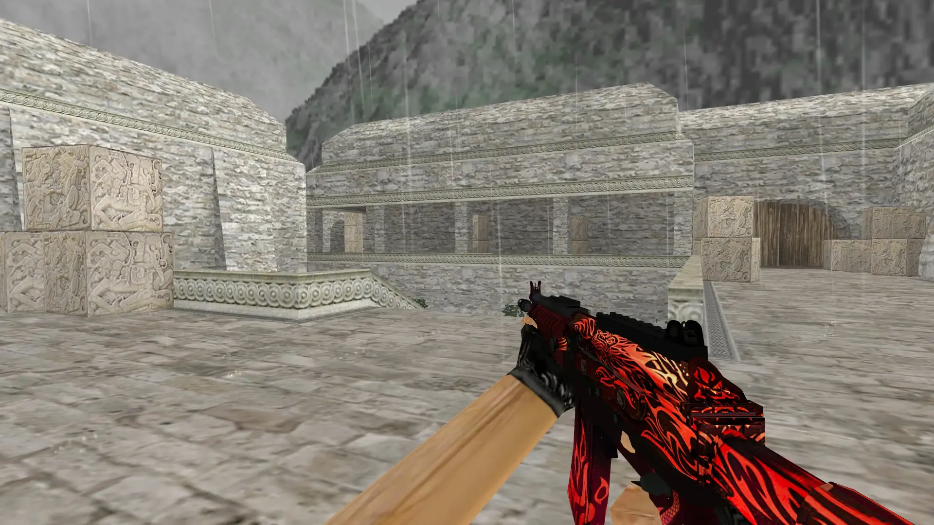 Galil Scorching Dragon — de_aztec (first person)