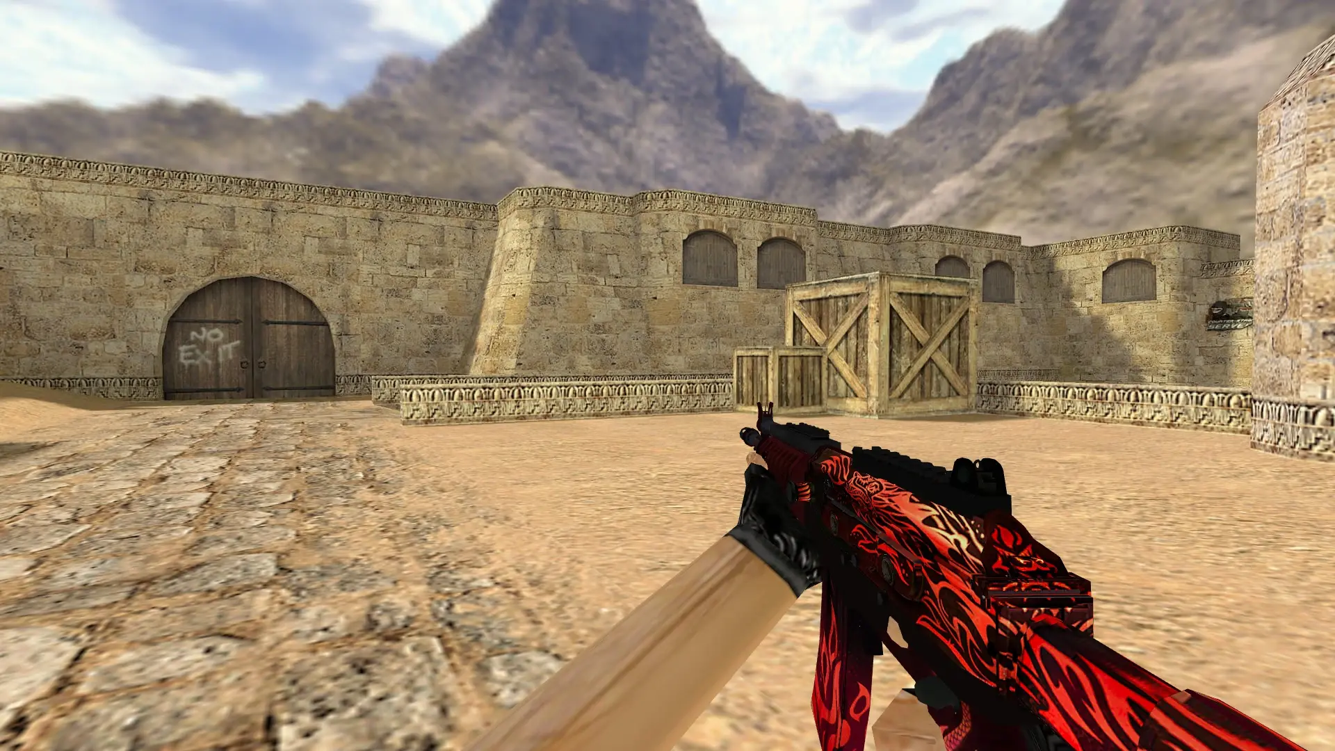 Galil Scorching Dragon — de_dust2 (first person)