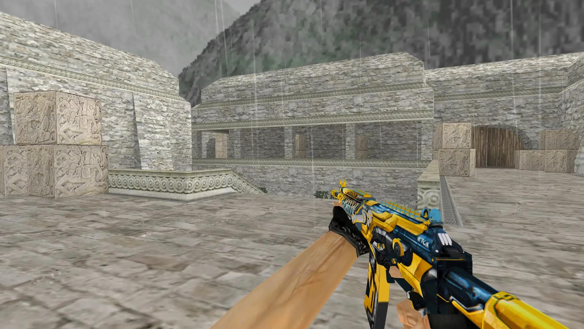 Galil Sirius — de_aztec (first person)