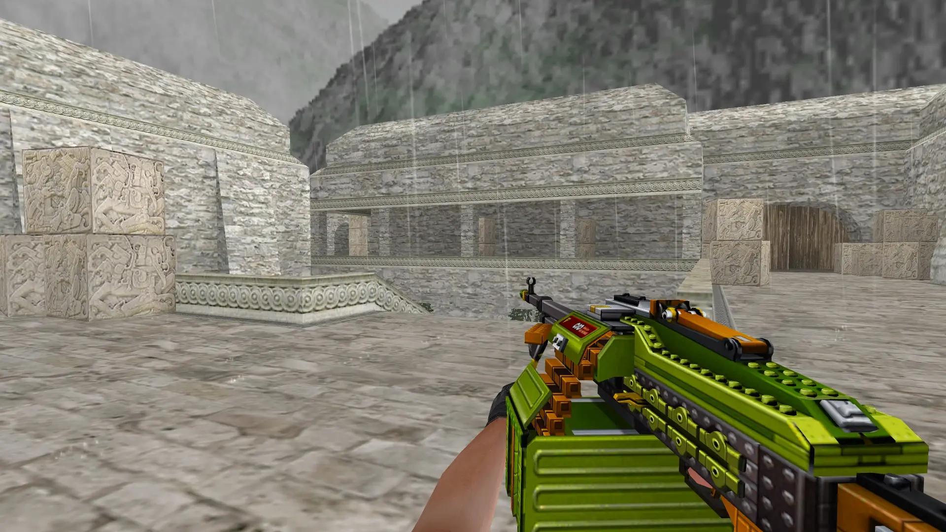 M249 Lego — de_aztec (first person)