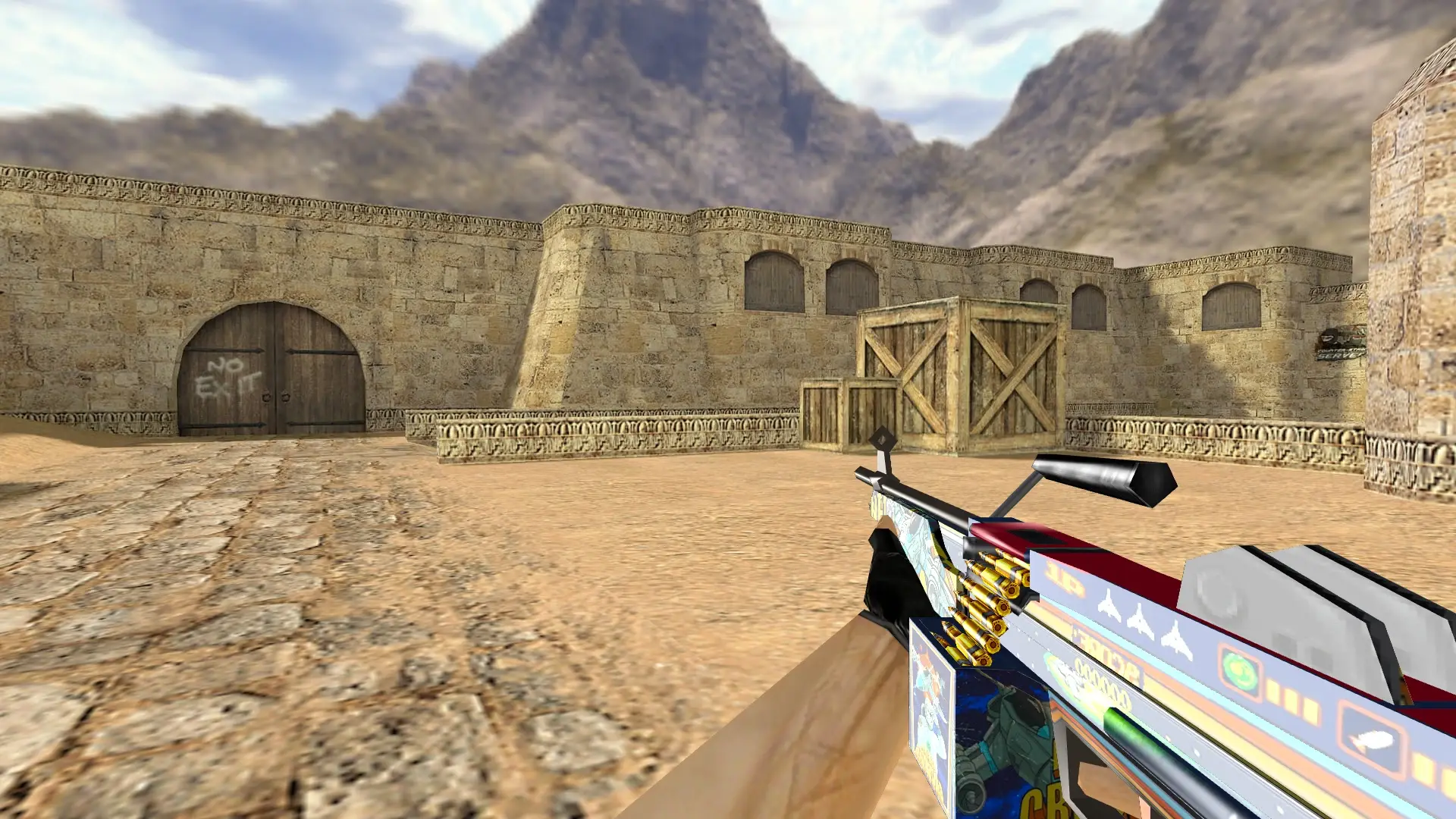 M249 | Nebula Crusader — de_dust2 (first person)