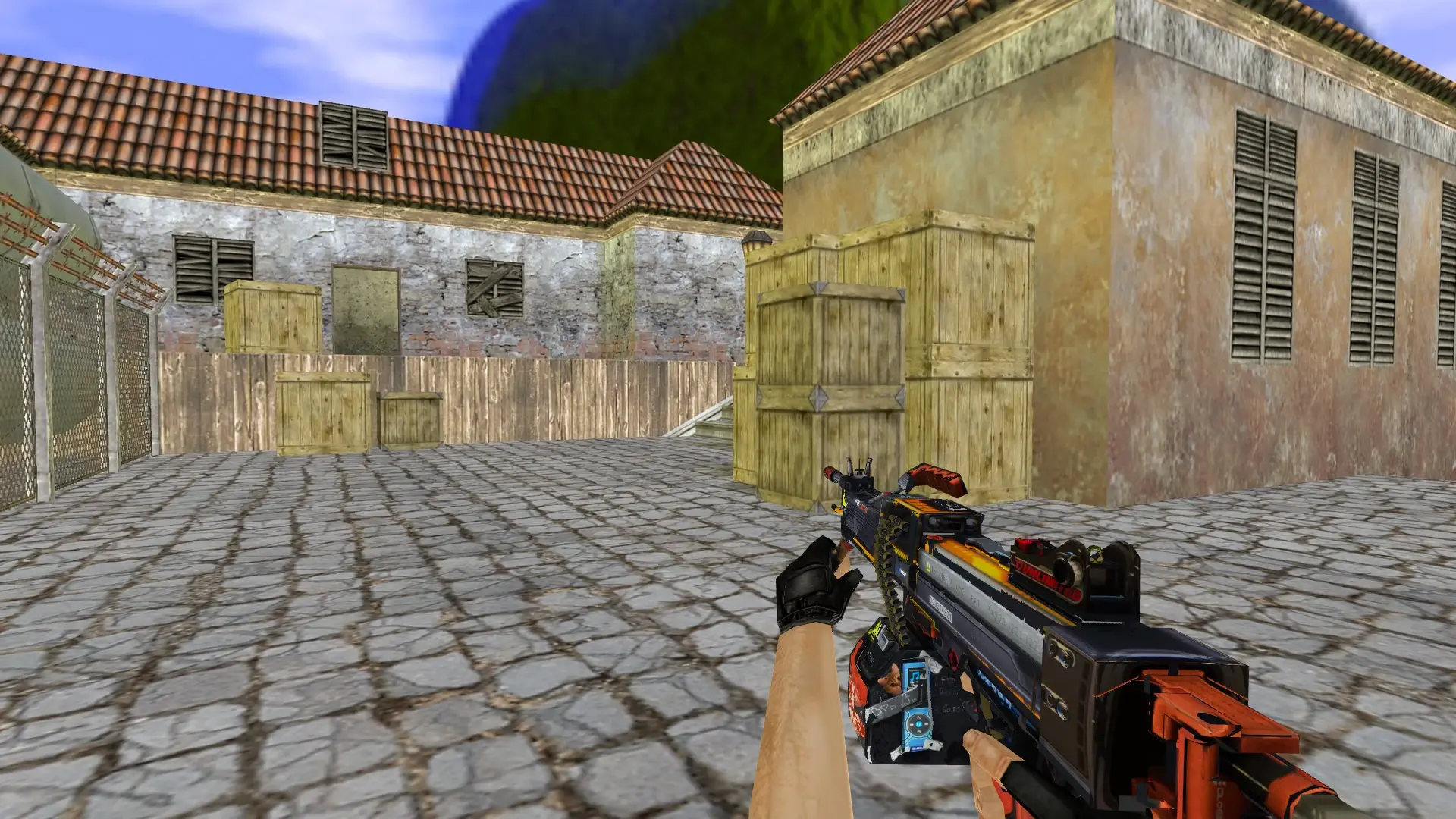 Negev Crossbar — de_inferno (first person)