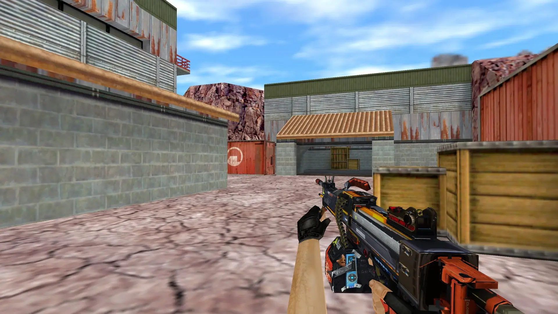 Negev Crossbar — de_nuke (first person)