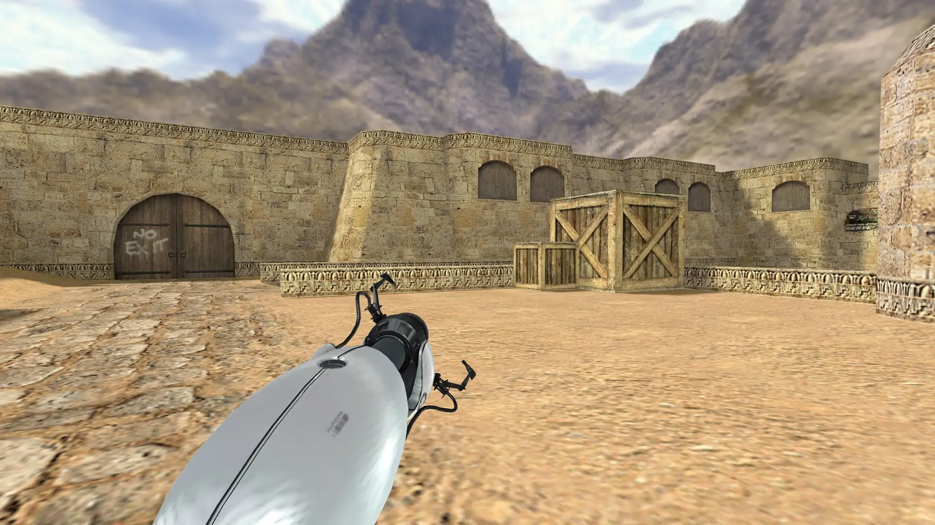 Portal Gun — de_dust2 (first person)