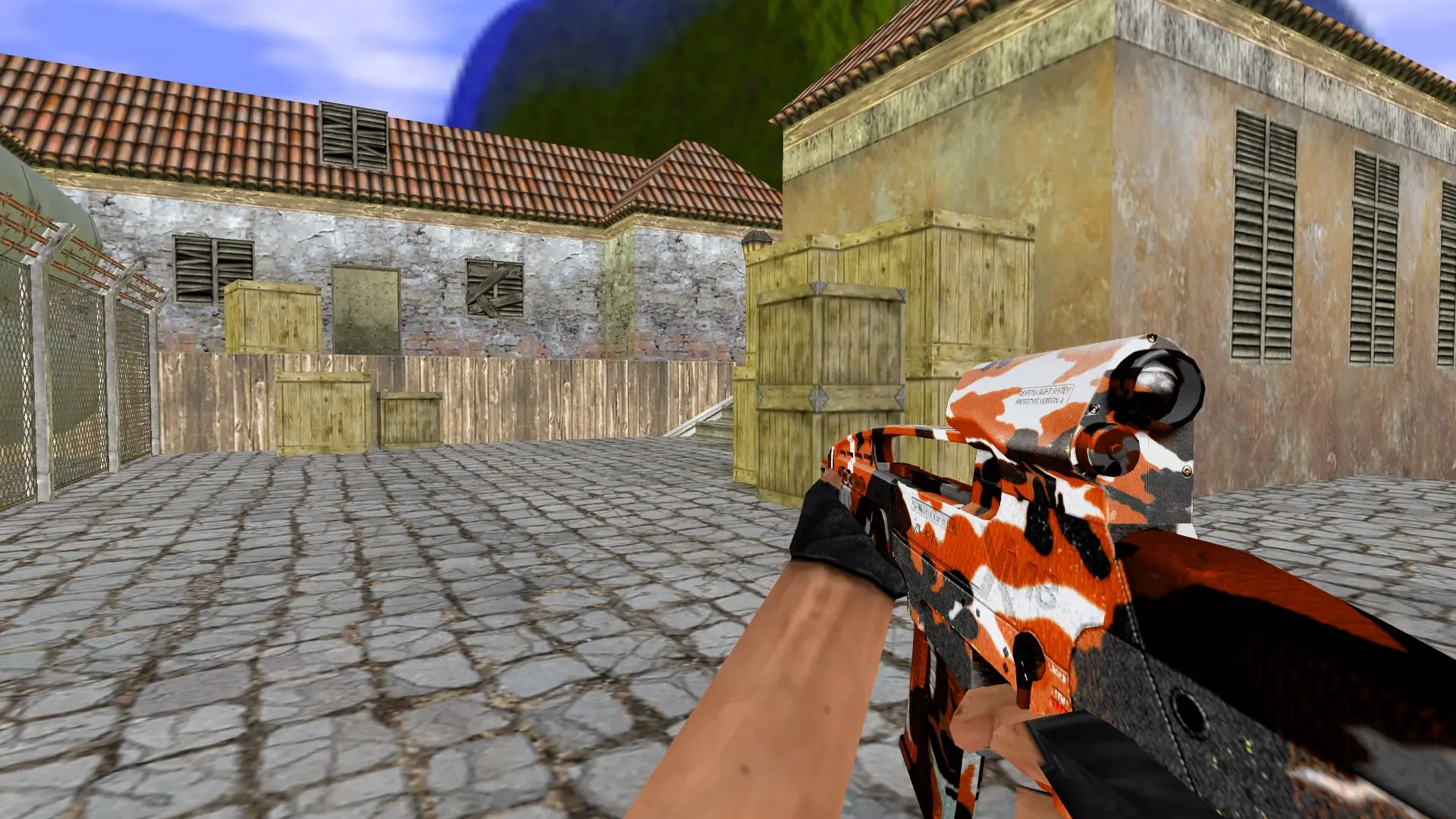 HK XM8 Orange Camo — de_inferno (first person)