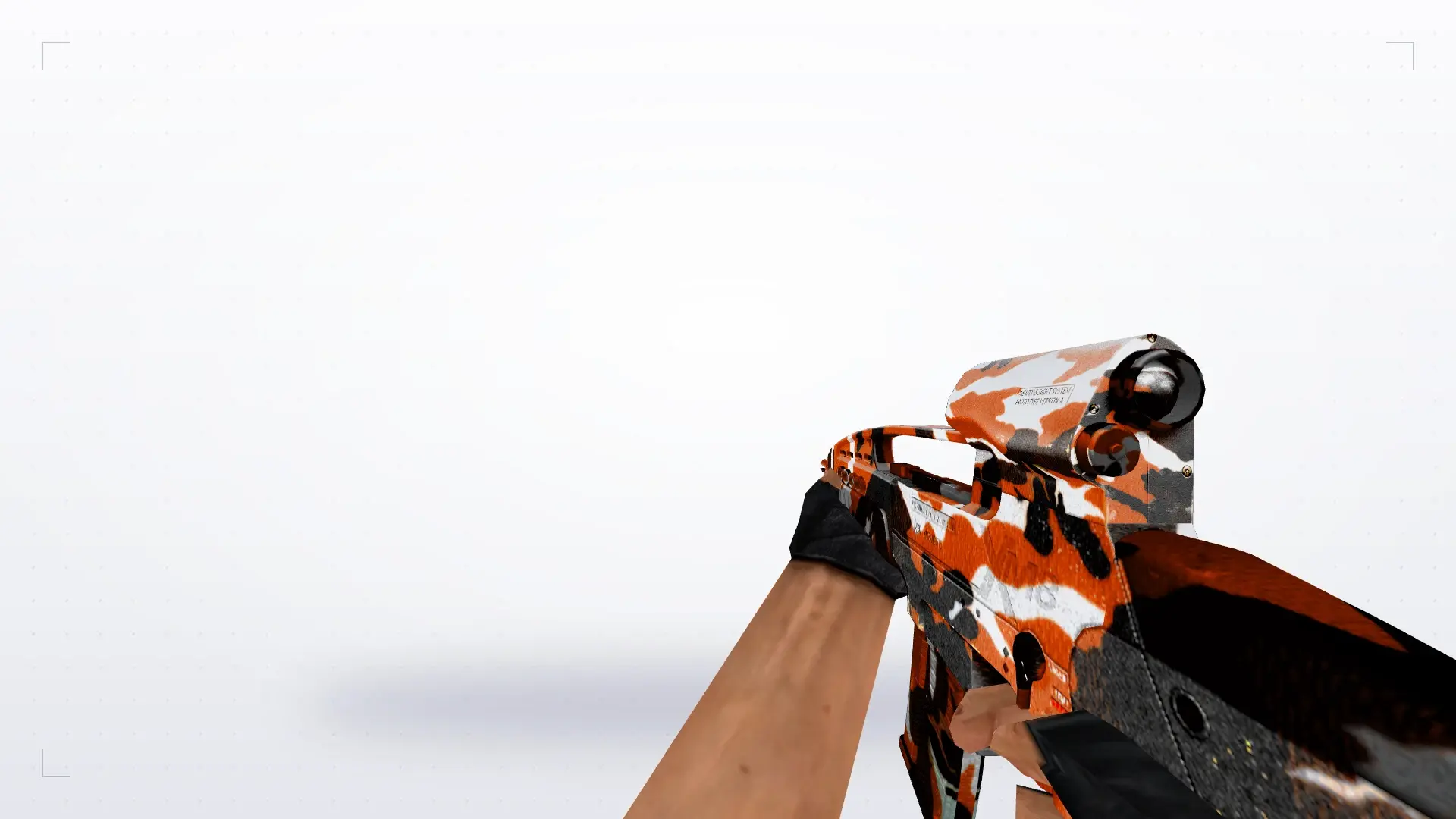 HK XM8 Orange Camo — first person