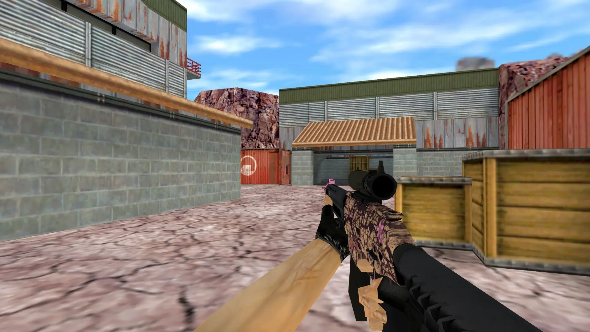 SG 553 | Desert Blossom — de_nuke (first person)