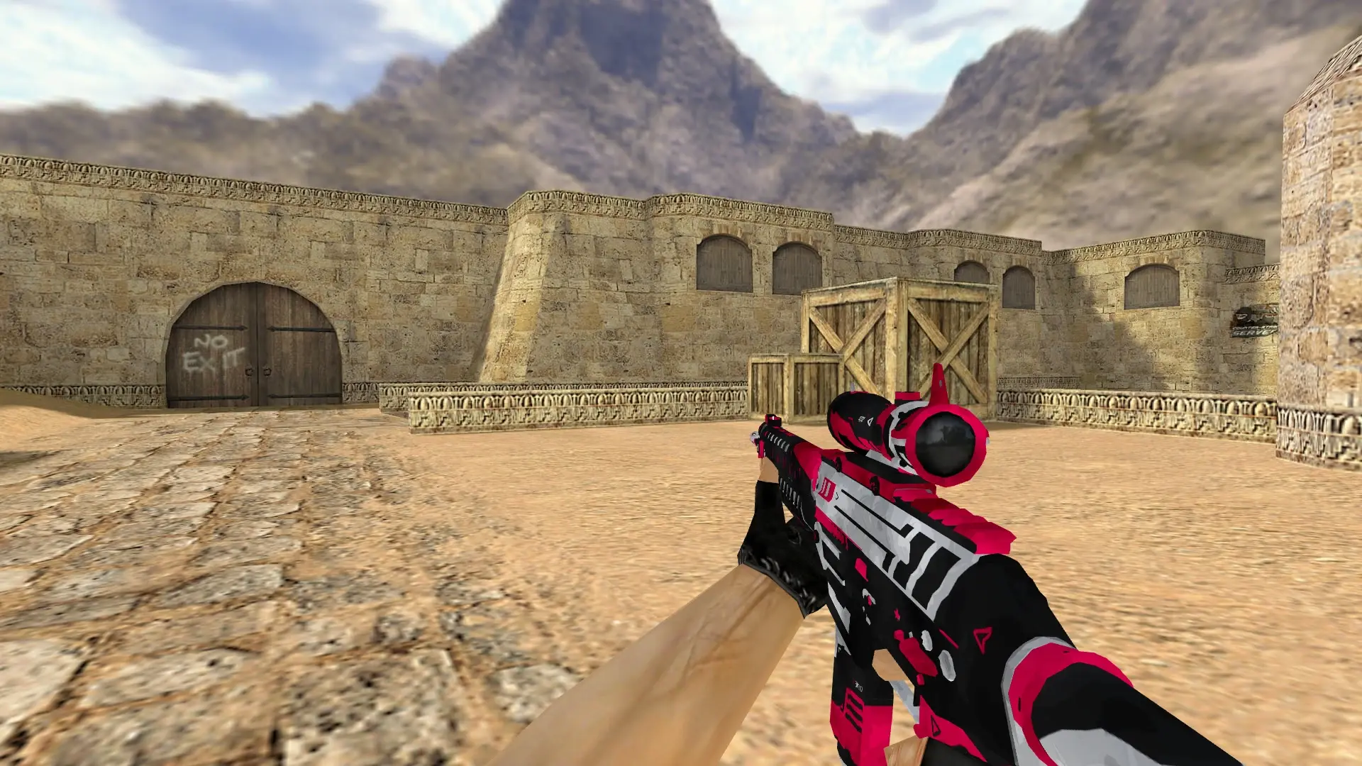 SG 553 Felling Stone — de_dust2 (first person)