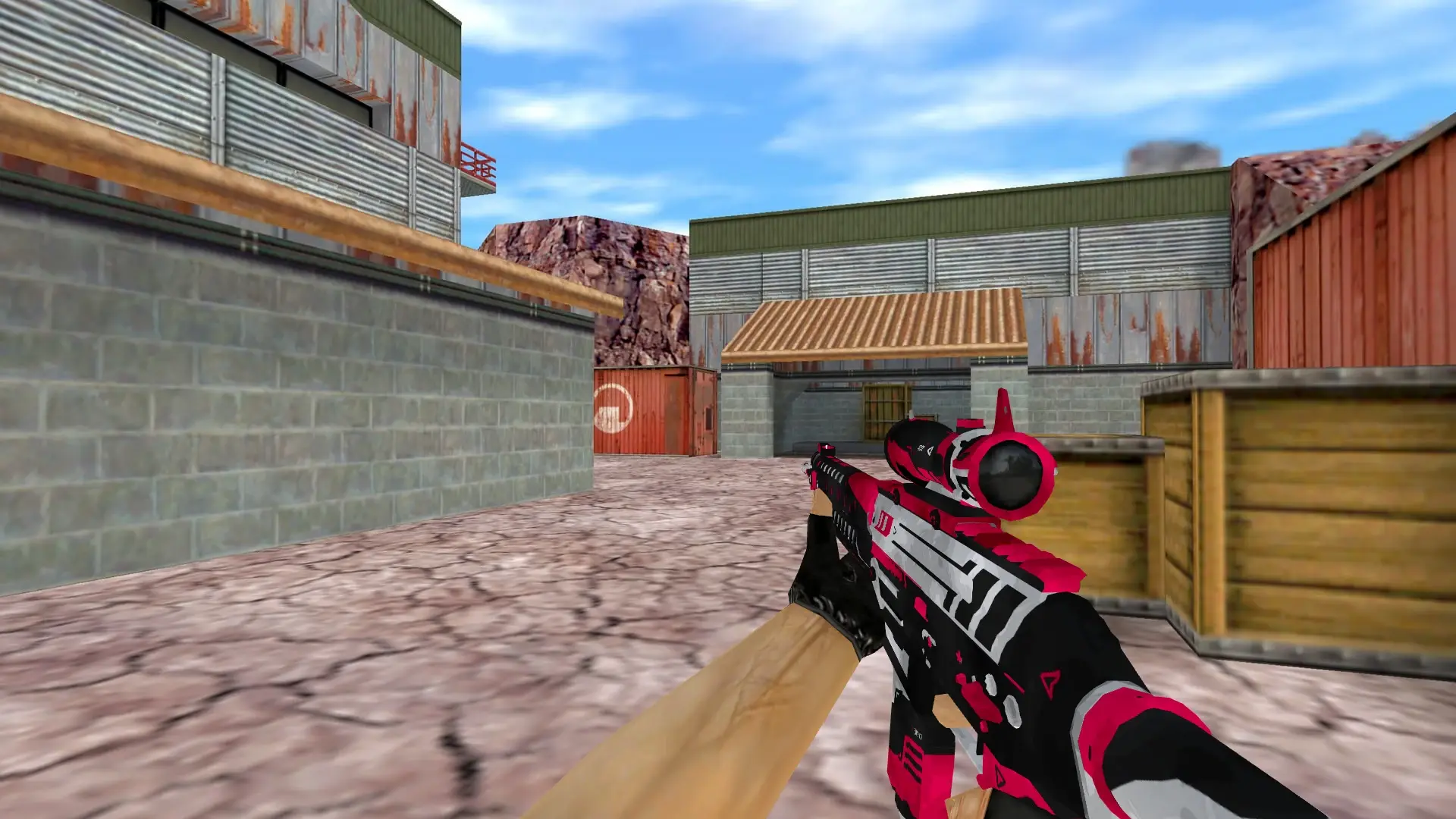 SG 553 Felling Stone — de_nuke (first person)
