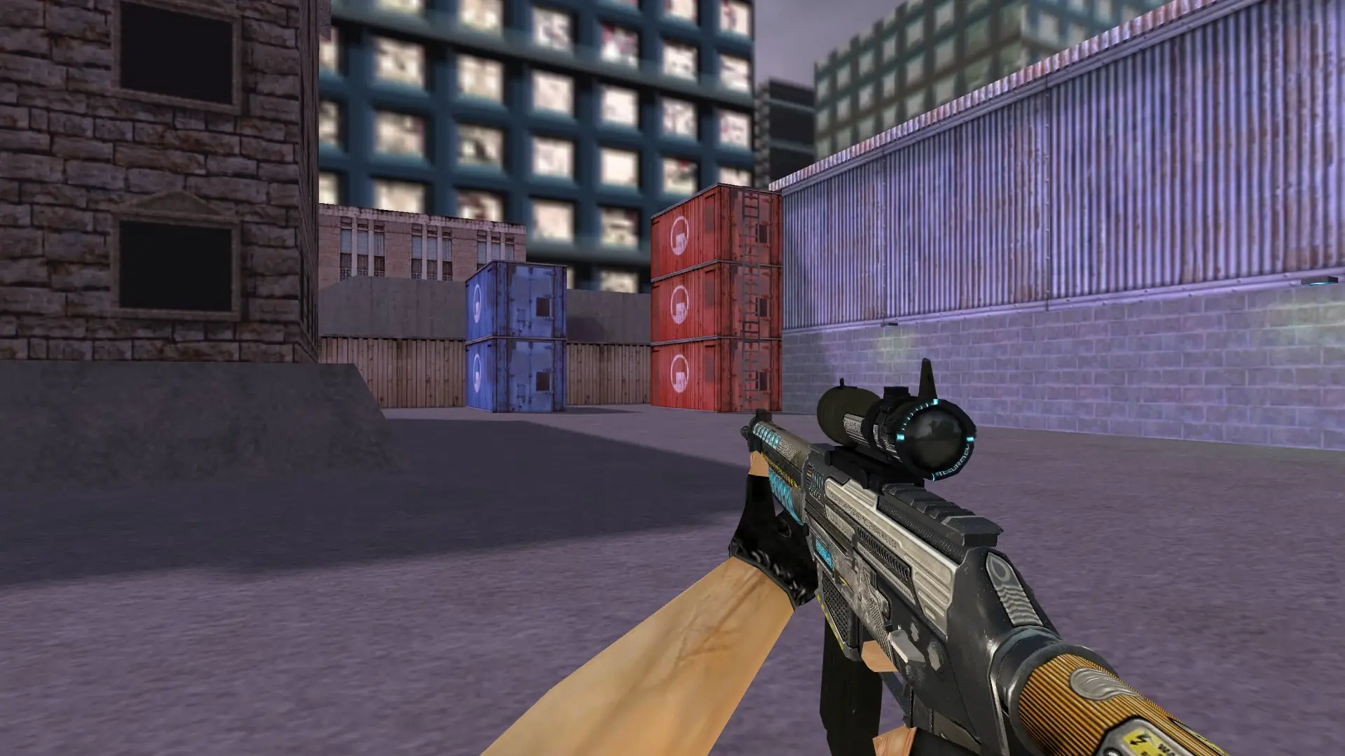 SG 553 Gauss Rifle — cs_assault (first person)