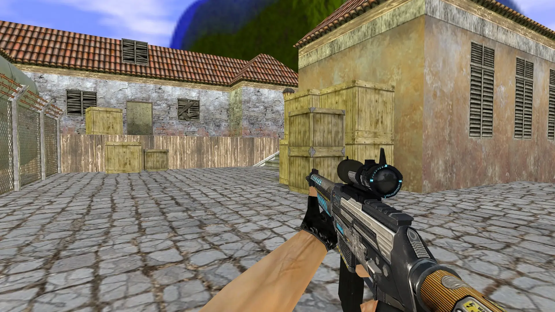 SG 553 Gauss Rifle — de_inferno (first person)
