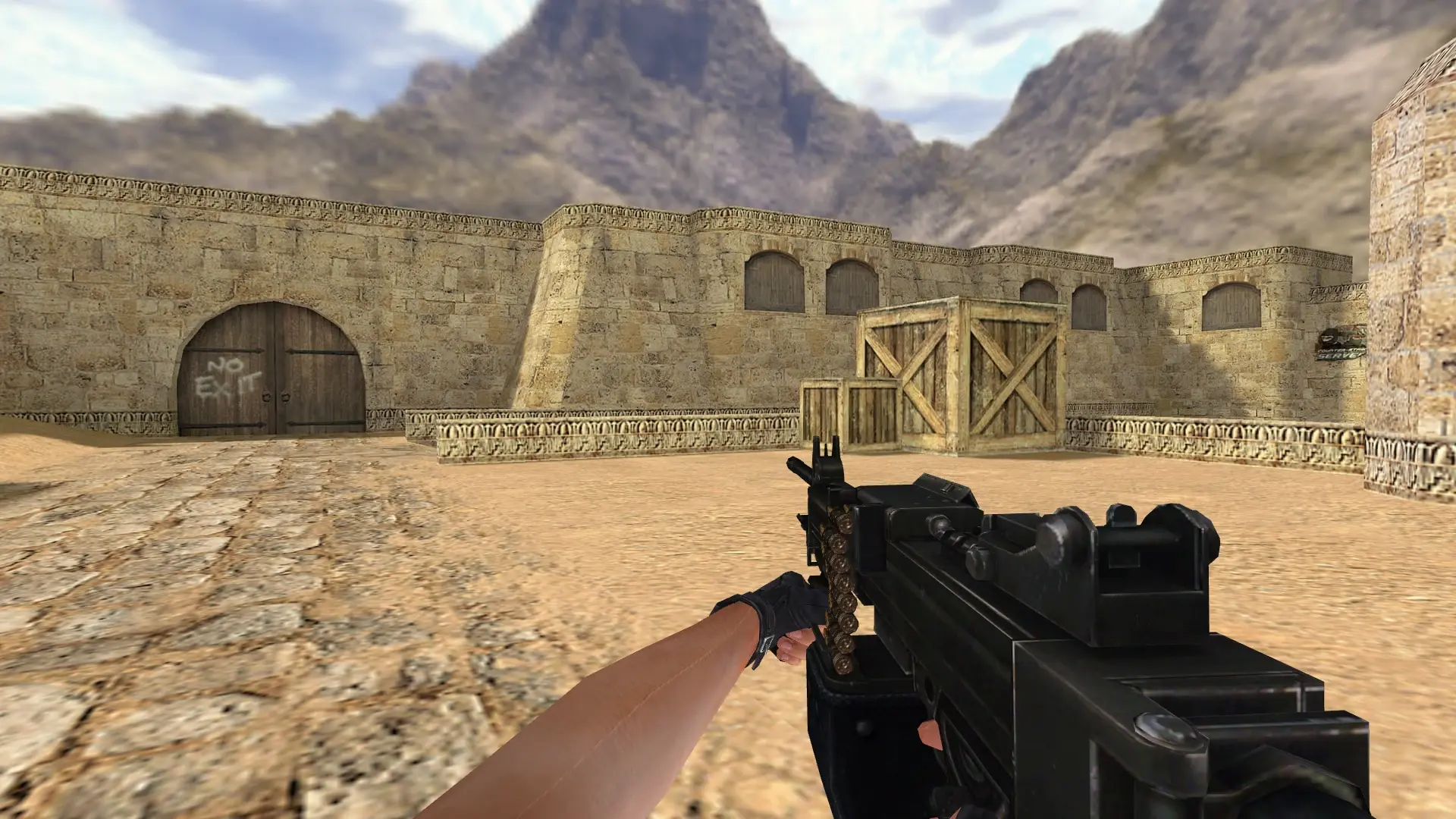 Negev — de_dust2 (first person)