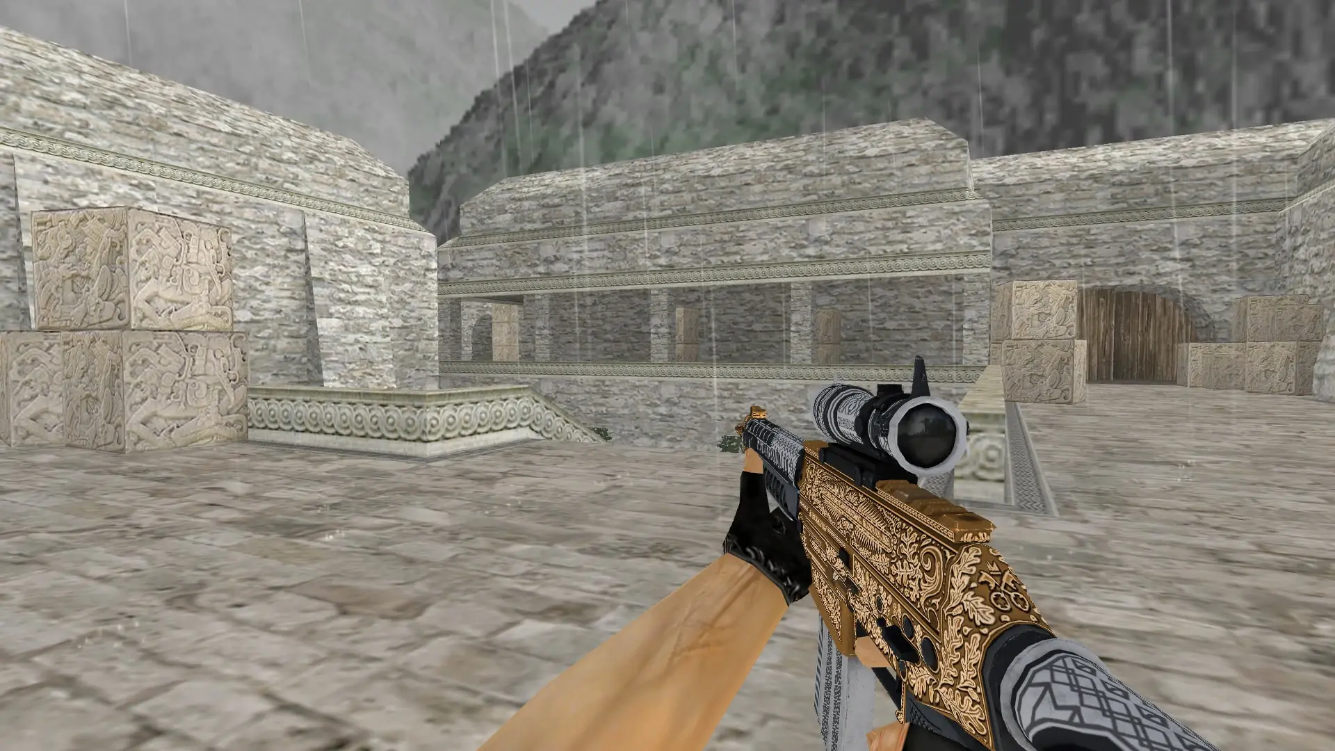 SG 553 Guardsman — de_aztec (first person)