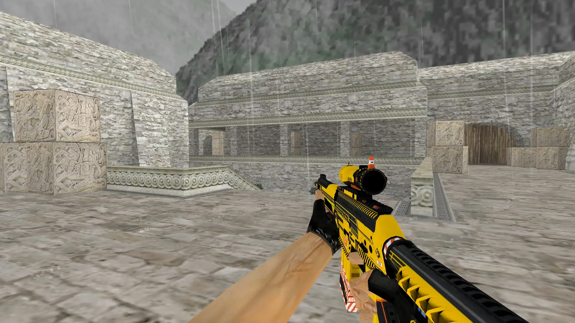 SG 553 | Hazard Pay — de_aztec (first person)